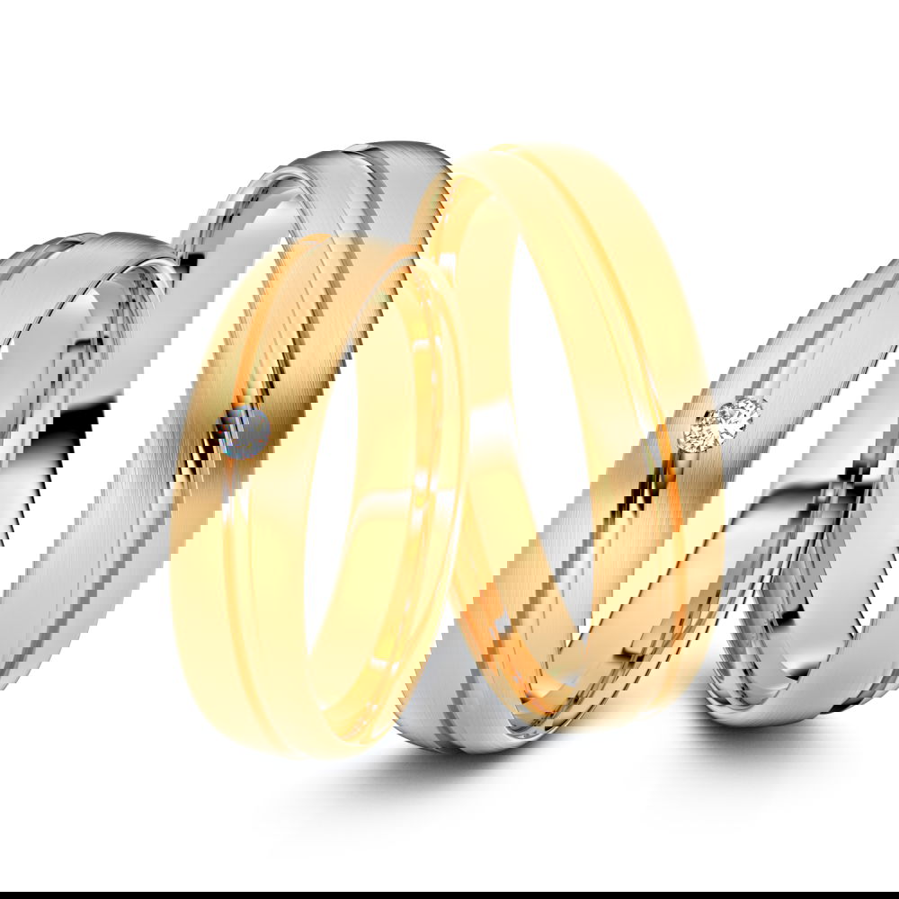 Trauringe Aachen 750er Roségold - 8497 - Eheringe - Hochzeitsringe